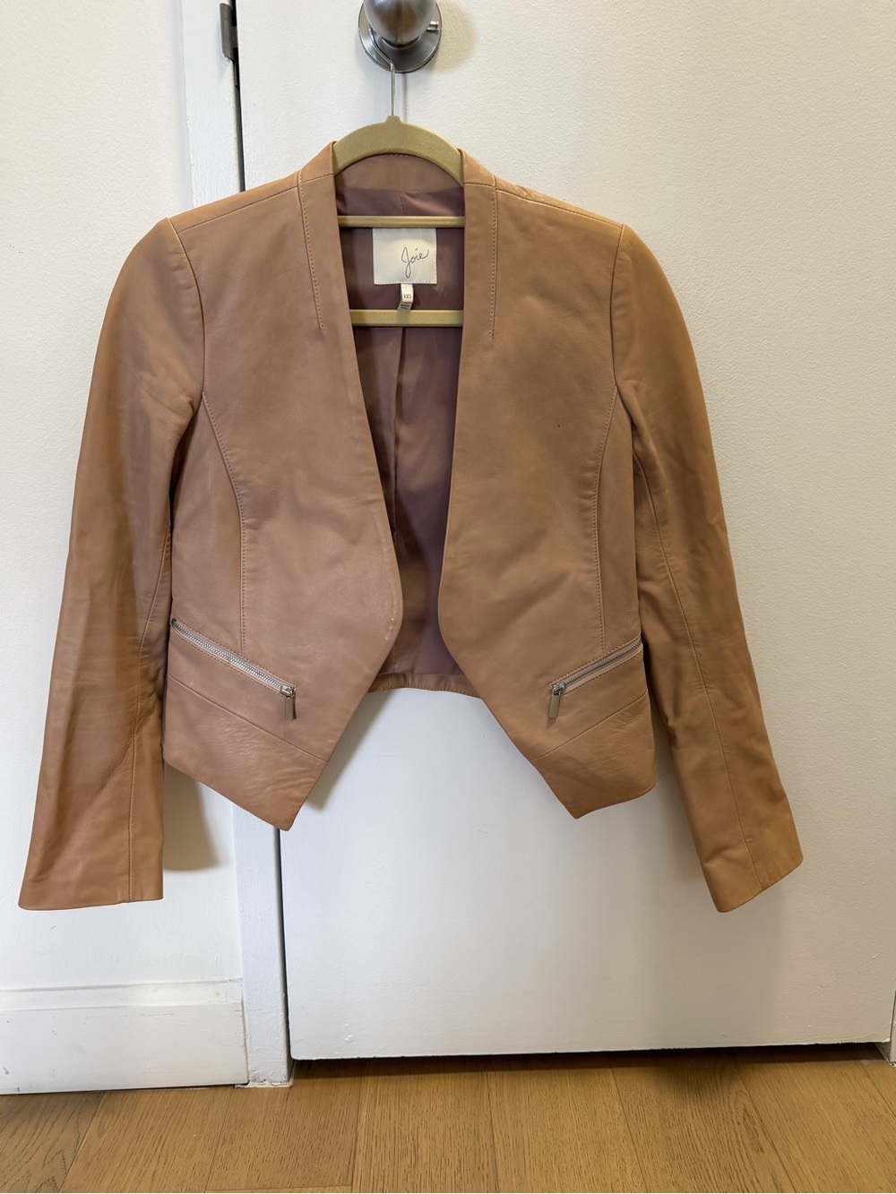 Joie Tan Leather Jacket